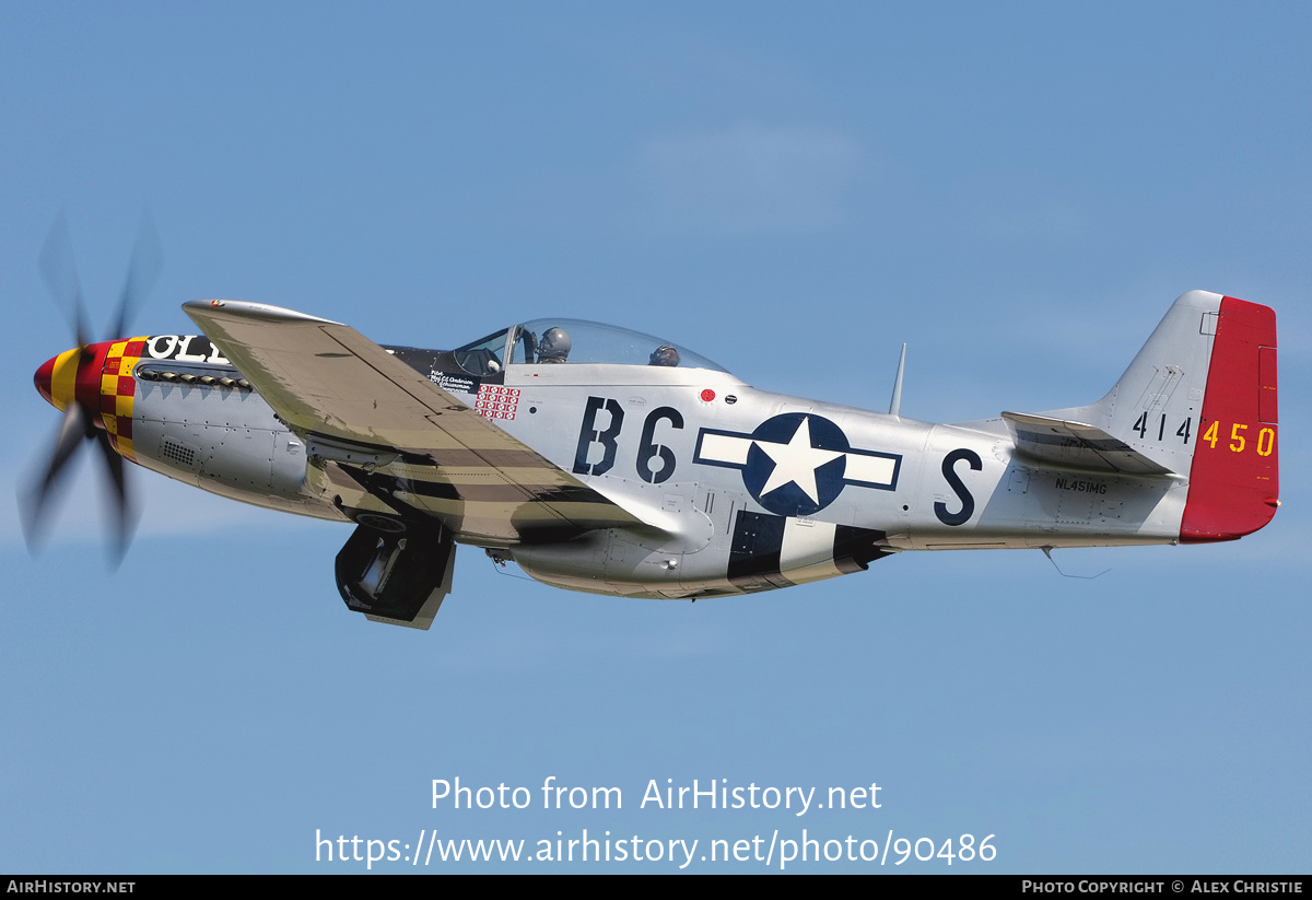 Aircraft Photo of N451MG / NL451MG / 414450 | North American P-51D Mustang | USA - Air Force | AirHistory.net #90486