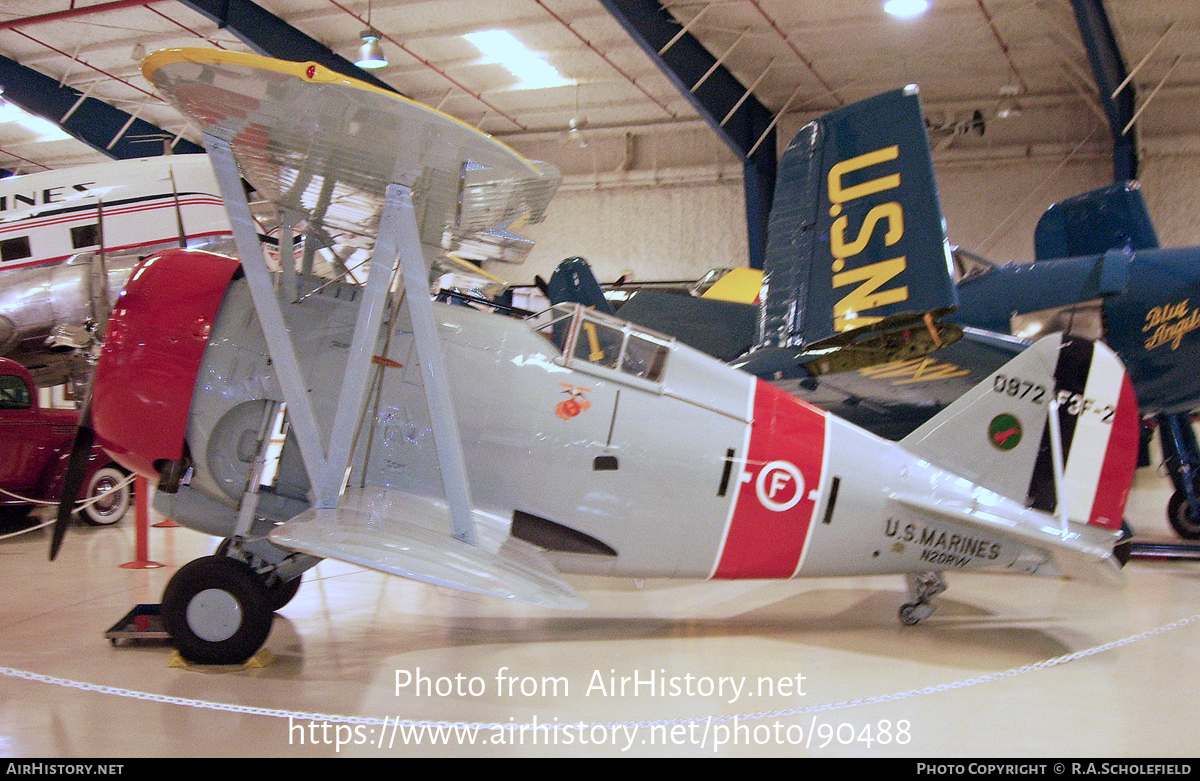 Aircraft Photo of N20RW / 0972 | Grumman F3F-2 | USA - Marines | AirHistory.net #90488