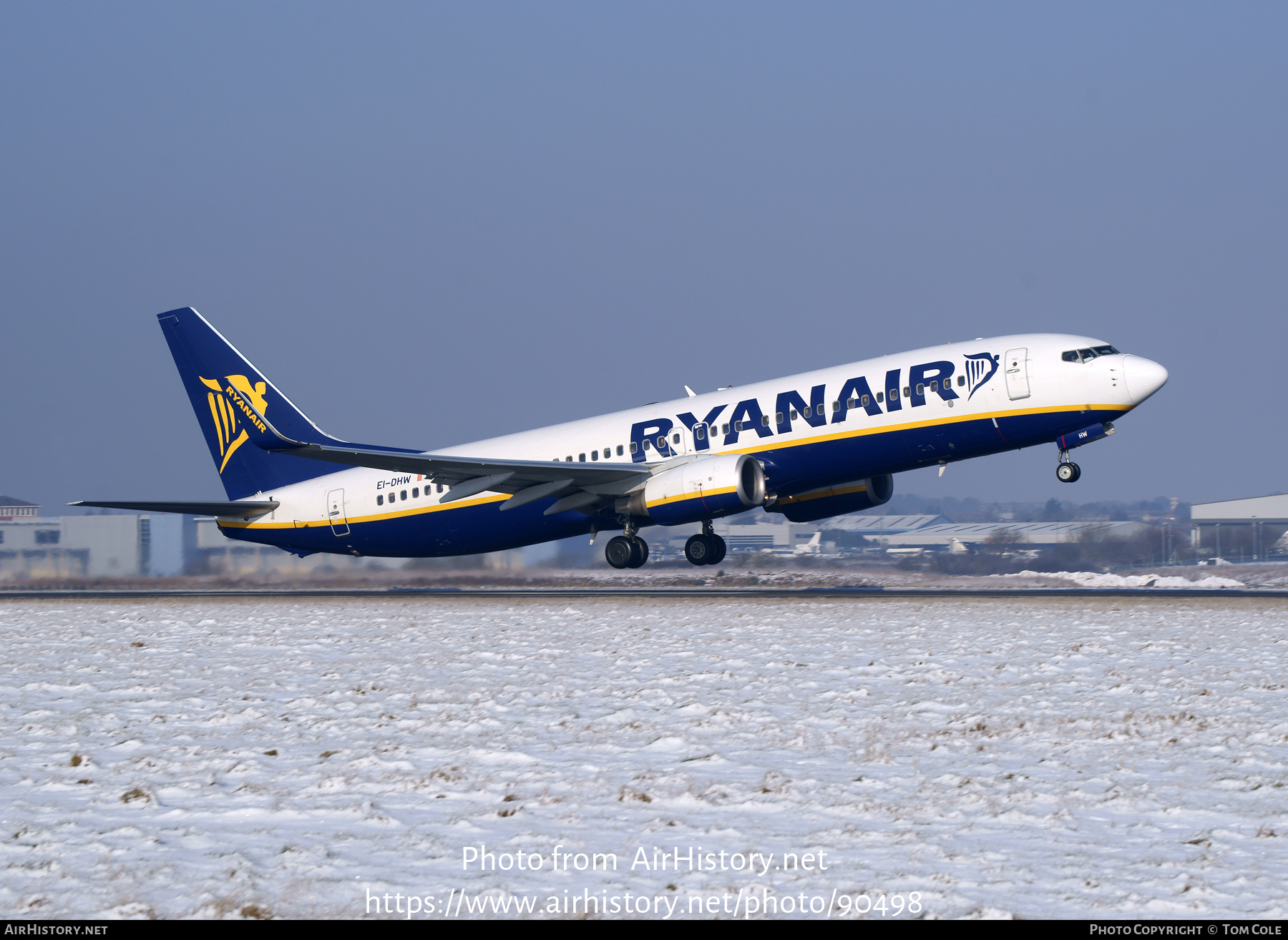 Aircraft Photo of EI-DHW | Boeing 737-8AS | Ryanair | AirHistory.net #90498