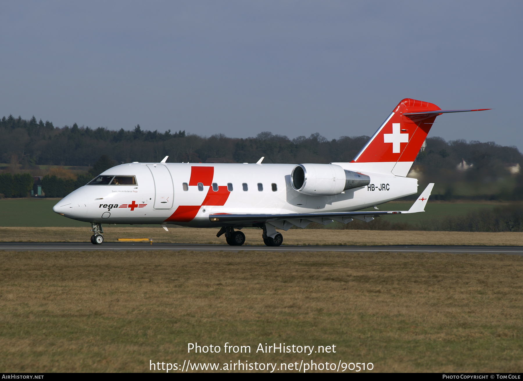 Aircraft Photo of HB-JRC | Bombardier Challenger 604 (CL-600-2B16) | REGA - Swiss Air Ambulance | AirHistory.net #90510
