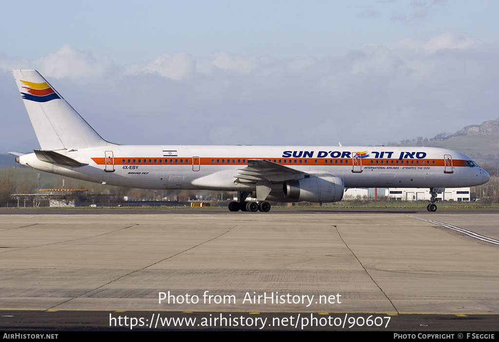 Aircraft Photo of 4X-EBY | Boeing 757-27B | Sun d'Or International Airlines | AirHistory.net #90607