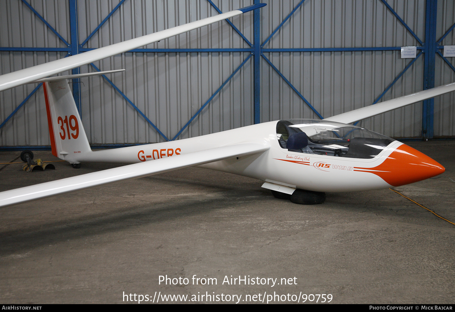 Aircraft Photo of G-DERS | Schleicher ASW-19B | Booker Gliding Club | AirHistory.net #90759