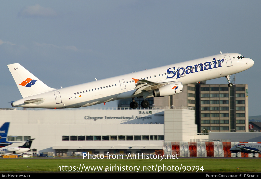 Aircraft Photo of EC-IJU | Airbus A321-231 | Spanair | AirHistory.net #90794