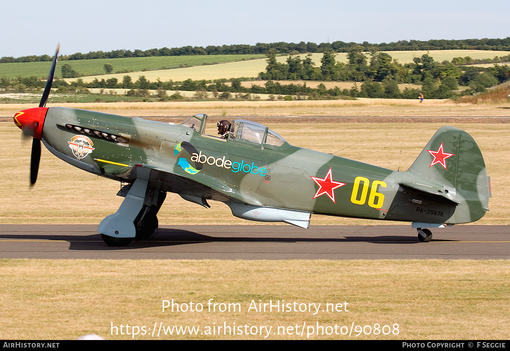 Aircraft Photo of RA-3587K / 06 yellow | Yakovlev Yak-9UM | Soviet Union - Air Force | AirHistory.net #90808