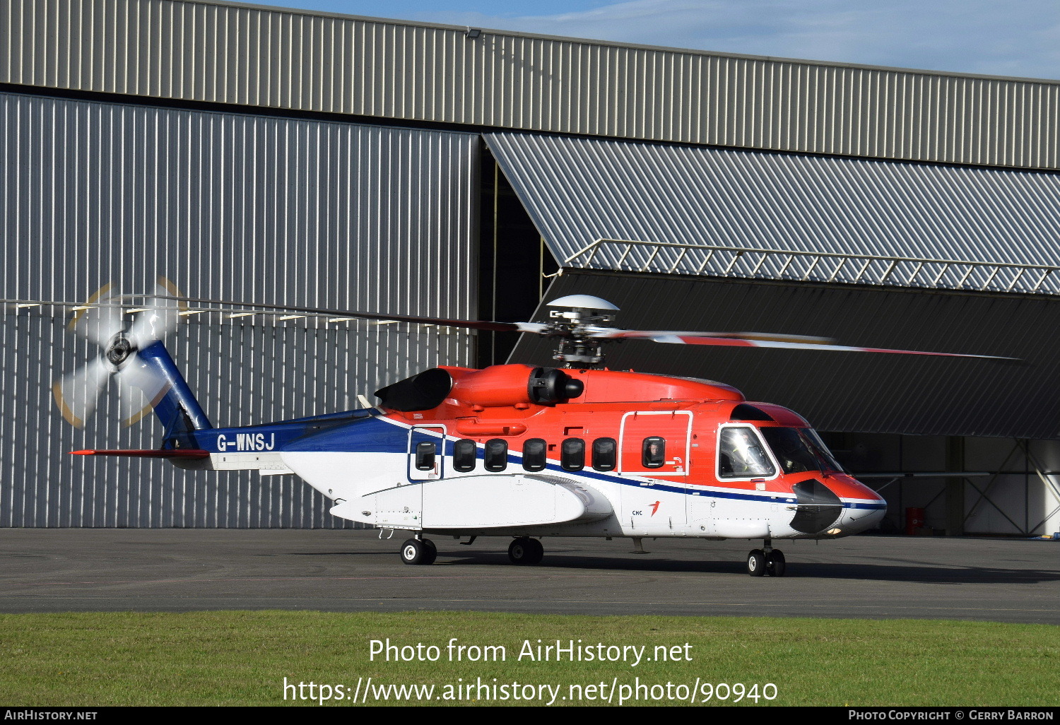 Aircraft Photo of G-WNSJ | Sikorsky S-92A | CHC Helicopters | AirHistory.net #90940