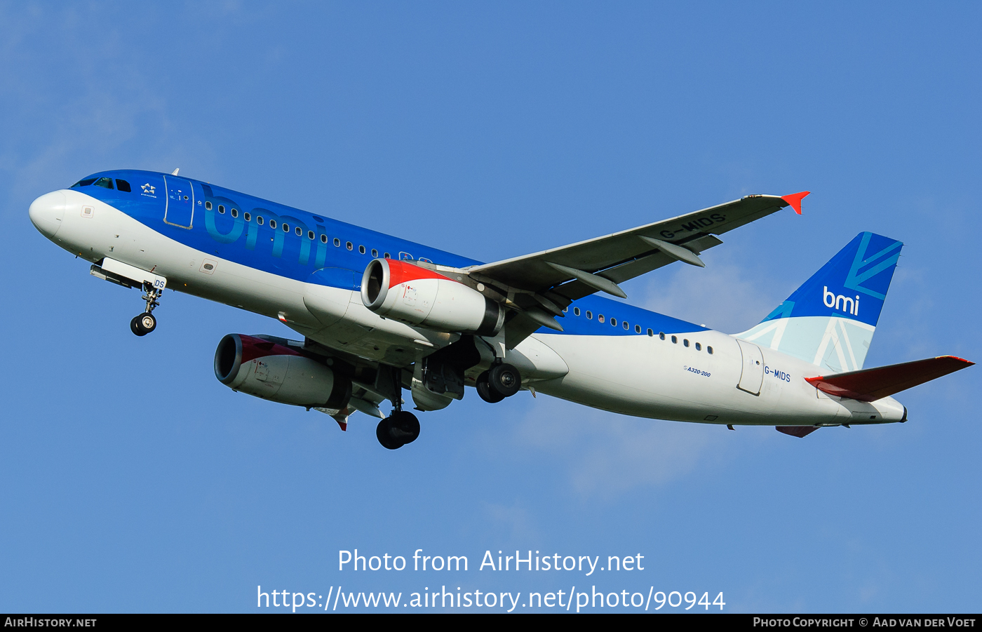 Aircraft Photo of G-MIDS | Airbus A320-232 | BMI - British Midland International | AirHistory.net #90944