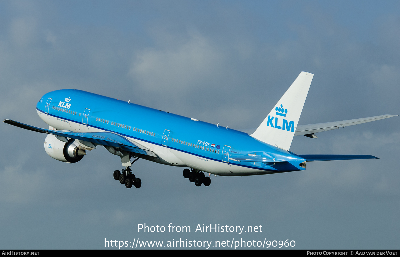 Aircraft Photo of PH-BQE | Boeing 777-206/ER | KLM - Royal Dutch Airlines | AirHistory.net #90960