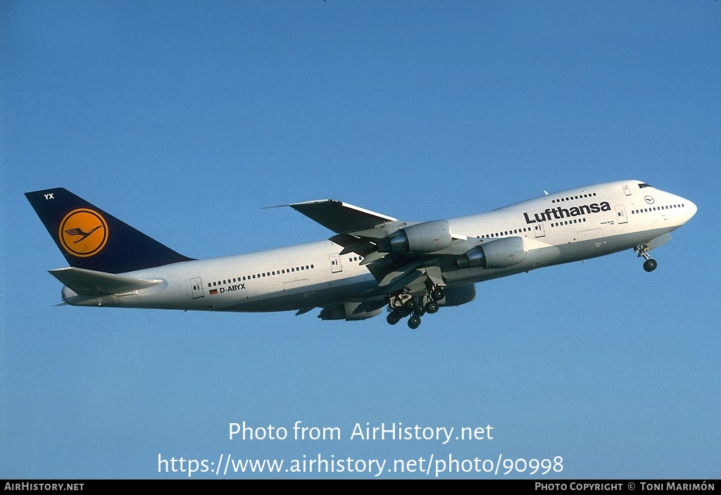 Aircraft Photo of D-ABYX | Boeing 747-230BM | Lufthansa | AirHistory.net #90998