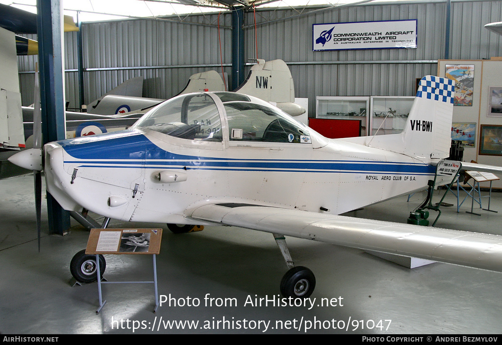 Aircraft Photo of VH-BWI | Victa Airtourer 100 | Royal Aero Club of South Australia | AirHistory.net #91047