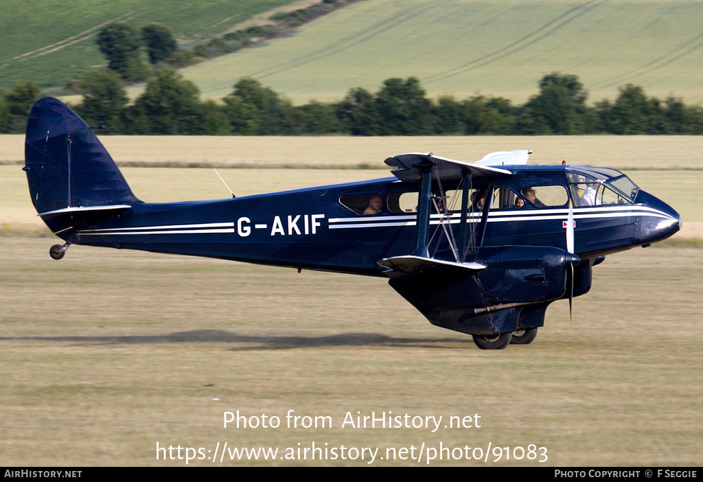 Aircraft Photo of G-AKIF | De Havilland D.H. 89A Dragon Rapide | AirHistory.net #91083