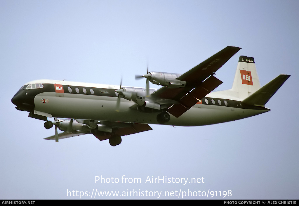 Aircraft Photo of G-APEA | Vickers 951 Vanguard | BEA - British European Airways | AirHistory.net #91198