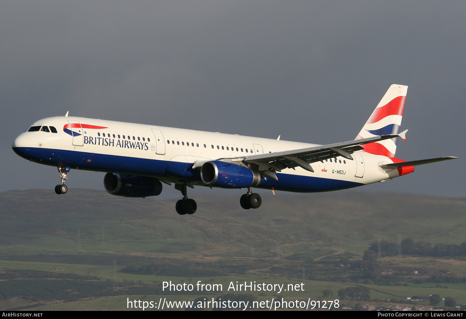 Aircraft Photo of G-MEDJ | Airbus A321-231 | British Airways | AirHistory.net #91278