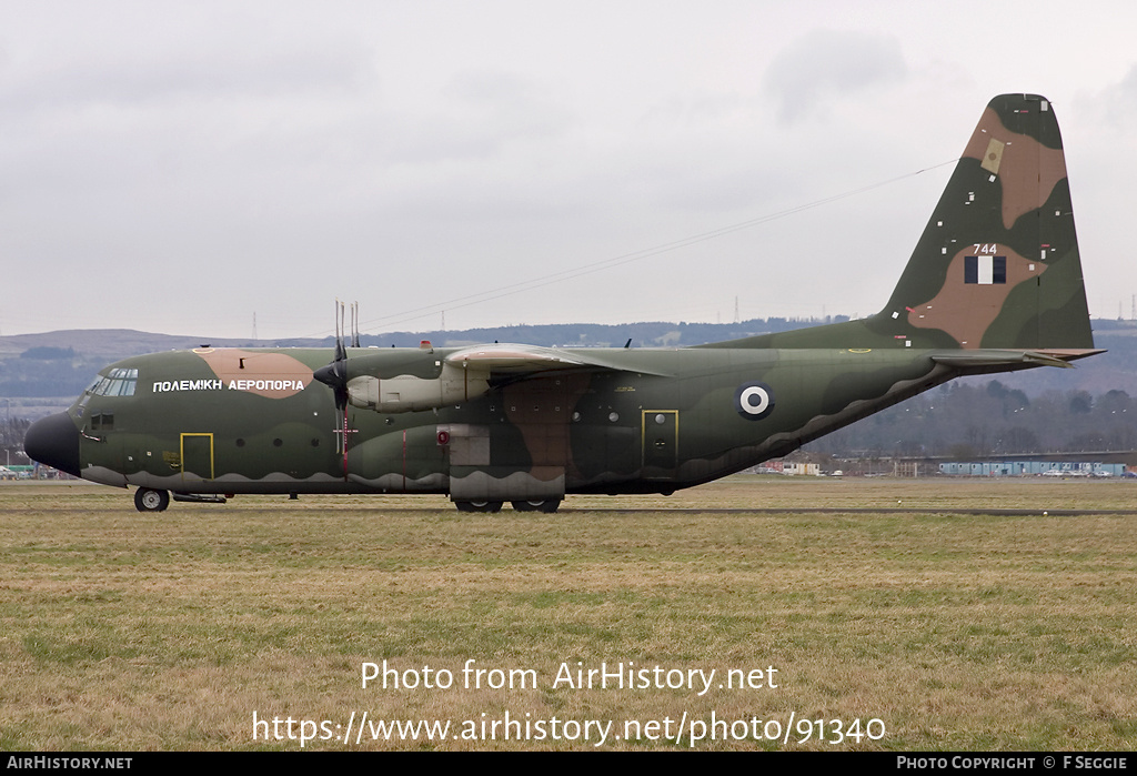 Aircraft Photo of 744 | Lockheed C-130H Hercules | Greece - Air Force | AirHistory.net #91340