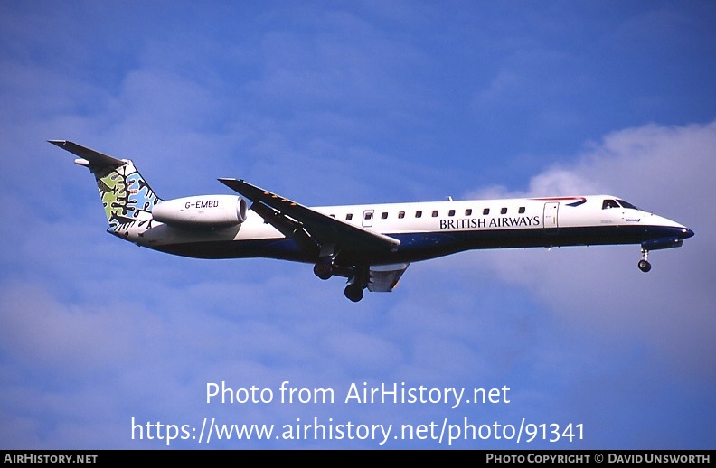 Aircraft Photo of G-EMBD | Embraer ERJ-145EU (EMB-145EU) | British Airways | AirHistory.net #91341