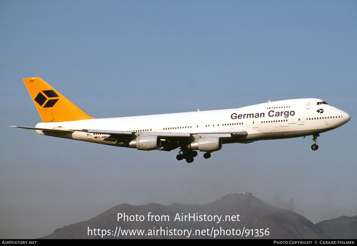 Aircraft Photo of D-ABYY | Boeing 747-230BM(SF) | German Cargo | AirHistory.net #91356