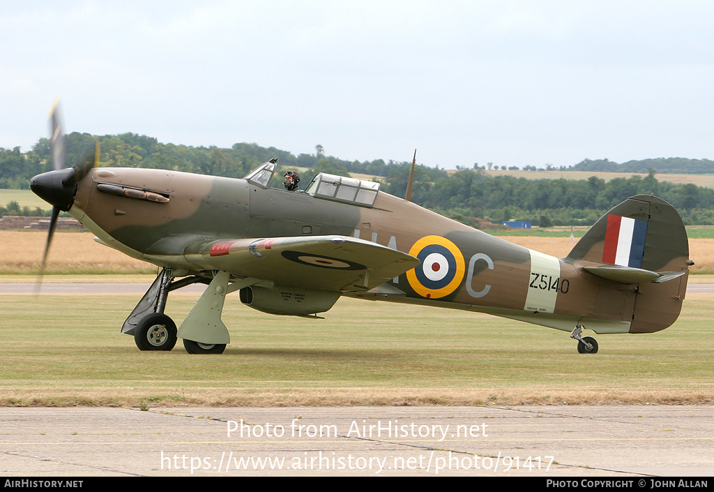 Aircraft Photo of G-HURI / Z5140 | Hawker Hurricane Mk12A | UK - Air Force | AirHistory.net #91417