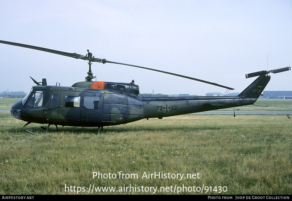 Aircraft Photo of 7222 | Bell UH-1D Iroquois | Germany - Army | AirHistory.net #91430