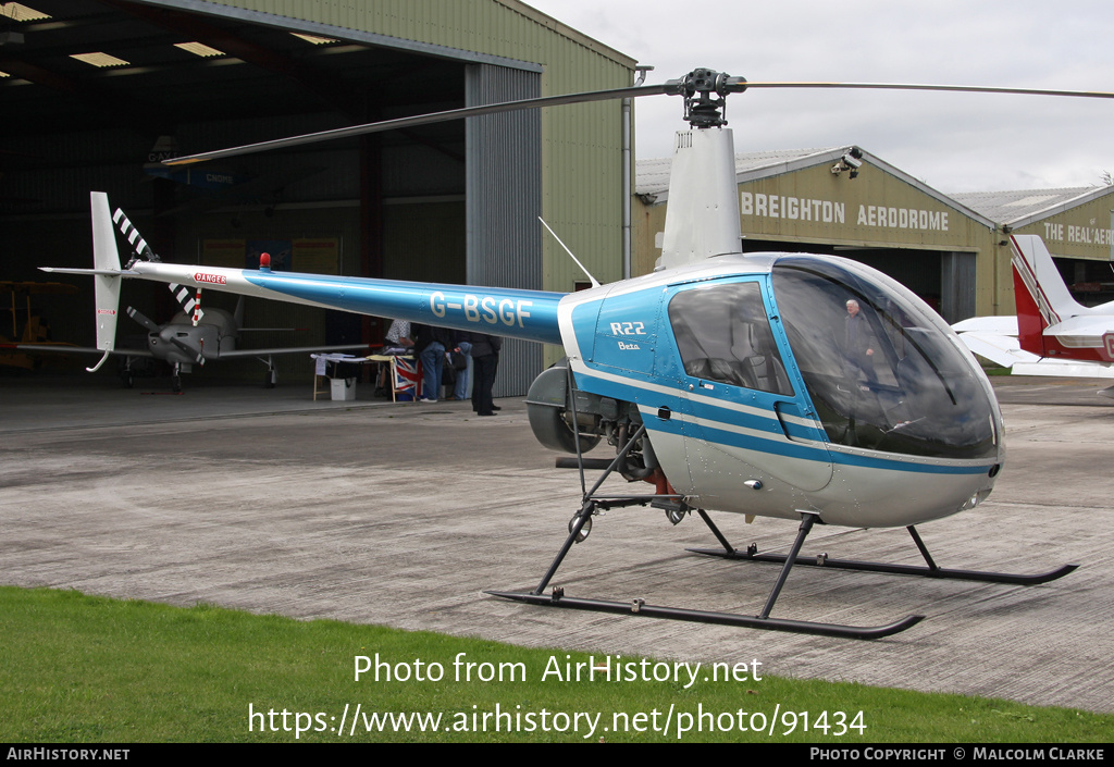 Aircraft Photo of G-BSGF | Robinson R-22 Beta | AirHistory.net #91434