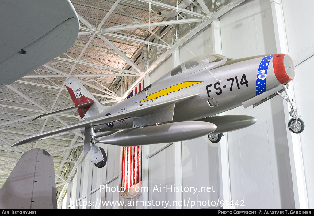 Aircraft Photo of 51-1714 / 11714 | Republic F-84F Thunderstreak | USA - Air Force | AirHistory.net #91442