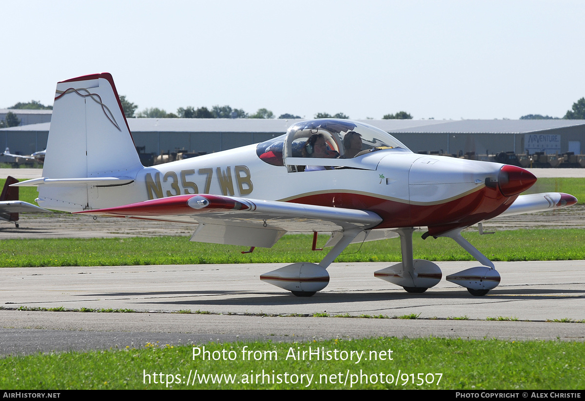 Aircraft Photo of N357WB | Van's RV-7A | AirHistory.net #91507