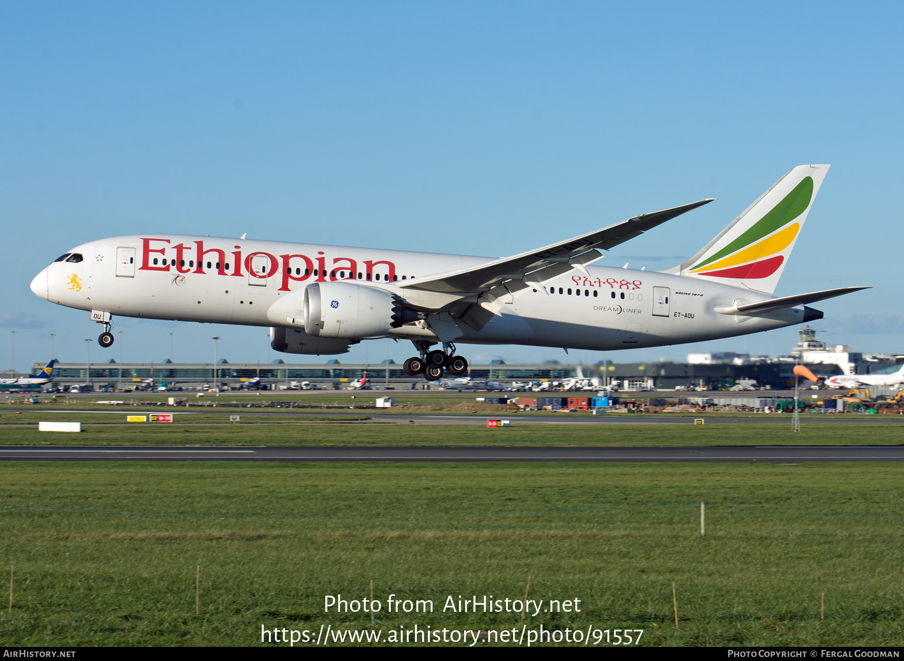 Aircraft Photo of ET-AOU | Boeing 787-8 Dreamliner | Ethiopian Airlines | AirHistory.net #91557