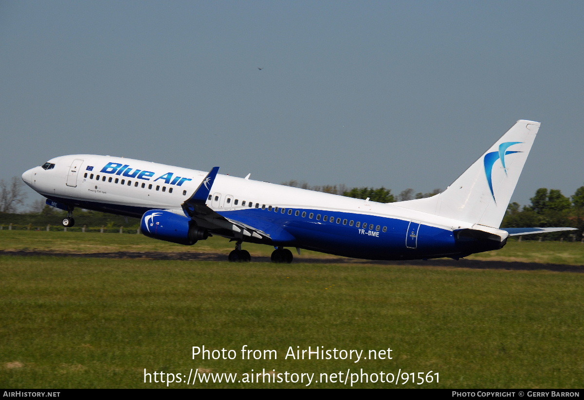 Aircraft Photo of YR-BME | Boeing 737-86N | Blue Air | AirHistory.net #91561