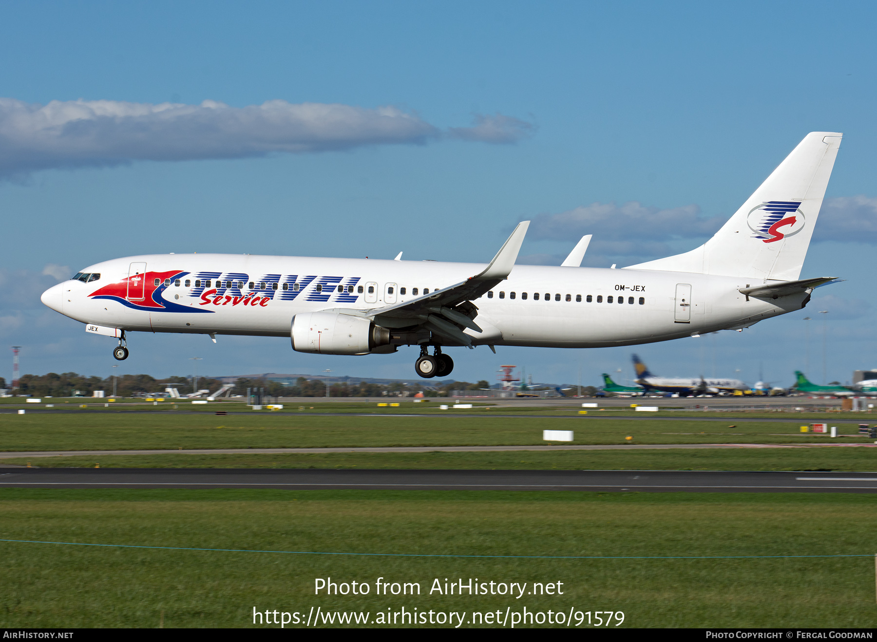 Aircraft Photo of OM-JEX | Boeing 737-8AS | Travel Service | AirHistory.net #91579