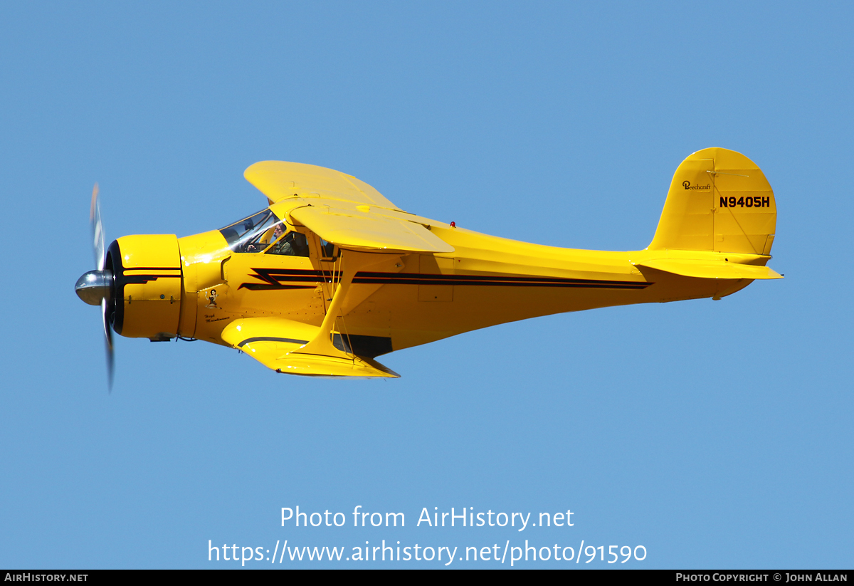 Aircraft Photo of N9405H | Beech D17S | AirHistory.net #91590