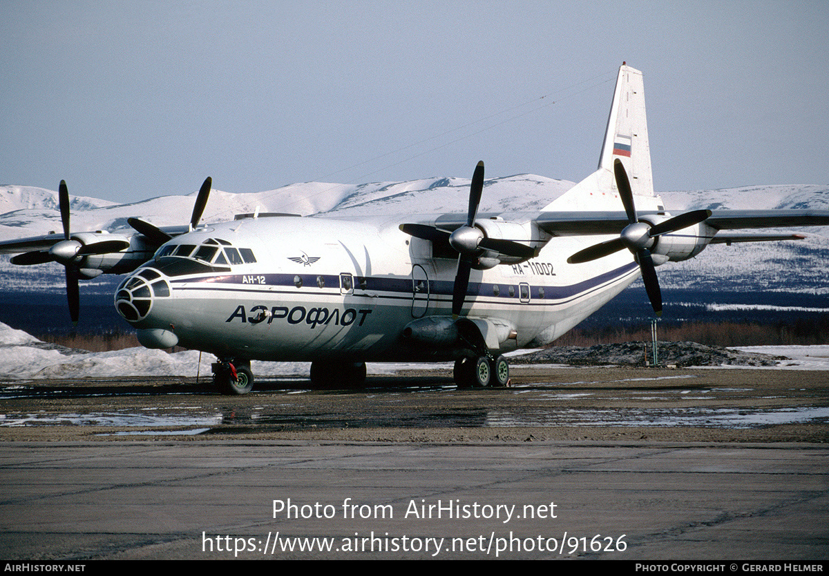 Aircraft Photo of RA-11002 | Antonov An-12B | Aeroflot | AirHistory.net #91626