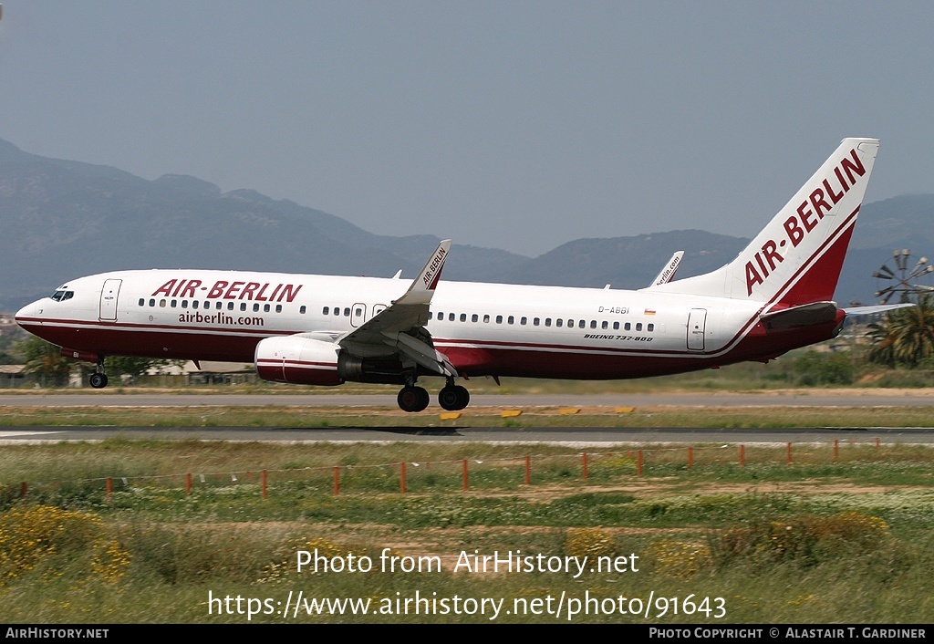 Aircraft Photo of D-ABBI | Boeing 737-86J | Air Berlin | AirHistory.net #91643