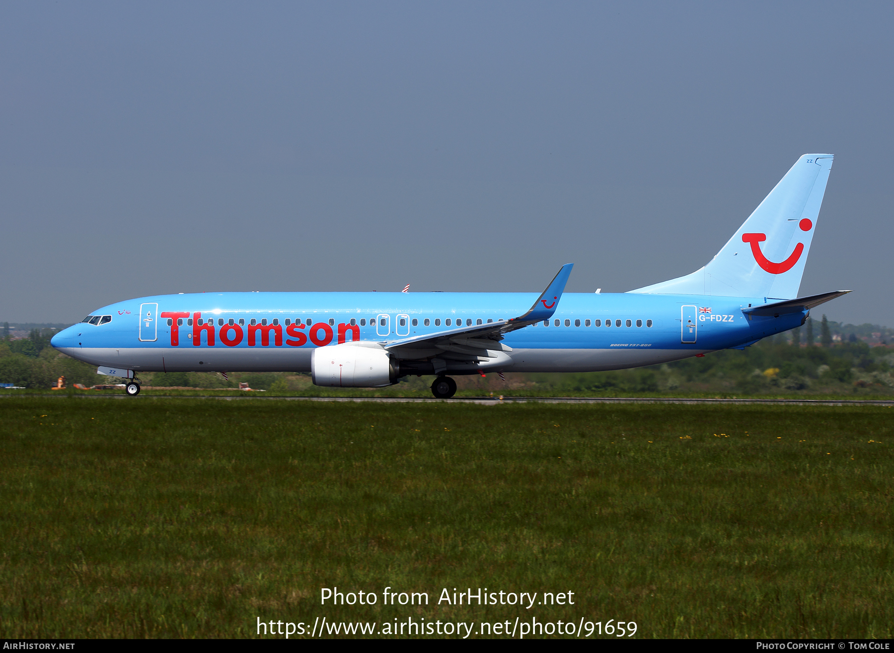 Aircraft Photo of G-FDZZ | Boeing 737-8K5 | Thomson Airways | AirHistory.net #91659