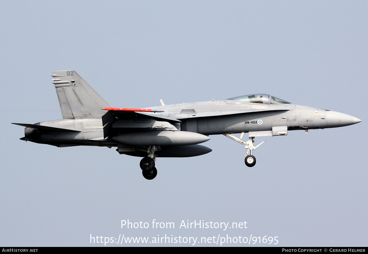 Aircraft Photo of HN-402 | McDonnell Douglas F/A-18C Hornet | Finland - Air Force | AirHistory.net #91695