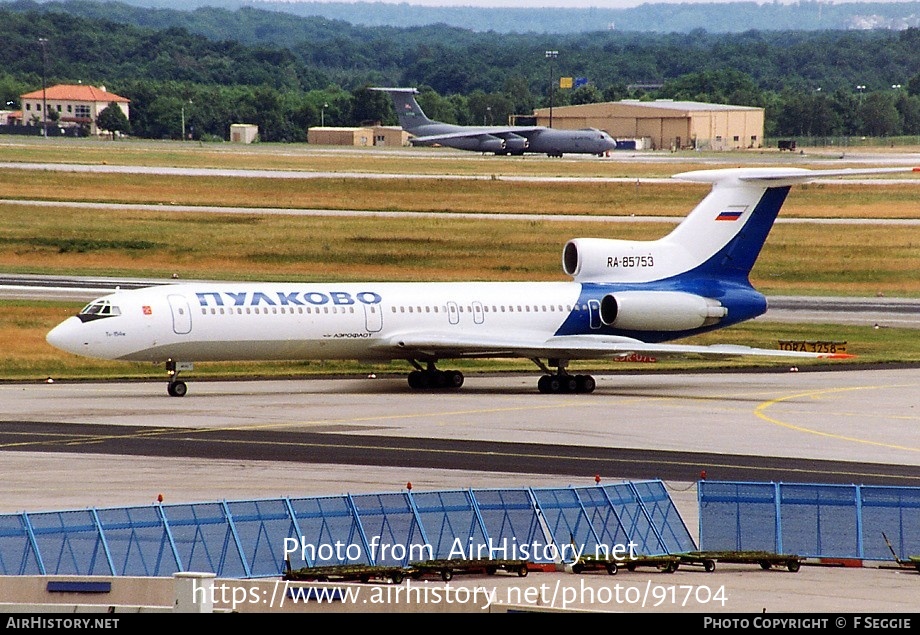 Aircraft Photo of RA-85753 | Tupolev Tu-154M | Pulkovo Airlines | AirHistory.net #91704