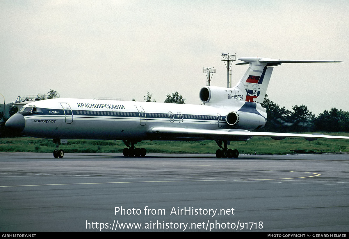 Aircraft Photo of RA-85124 | Tupolev Tu-154B | Krasnoyarskavia | AirHistory.net #91718