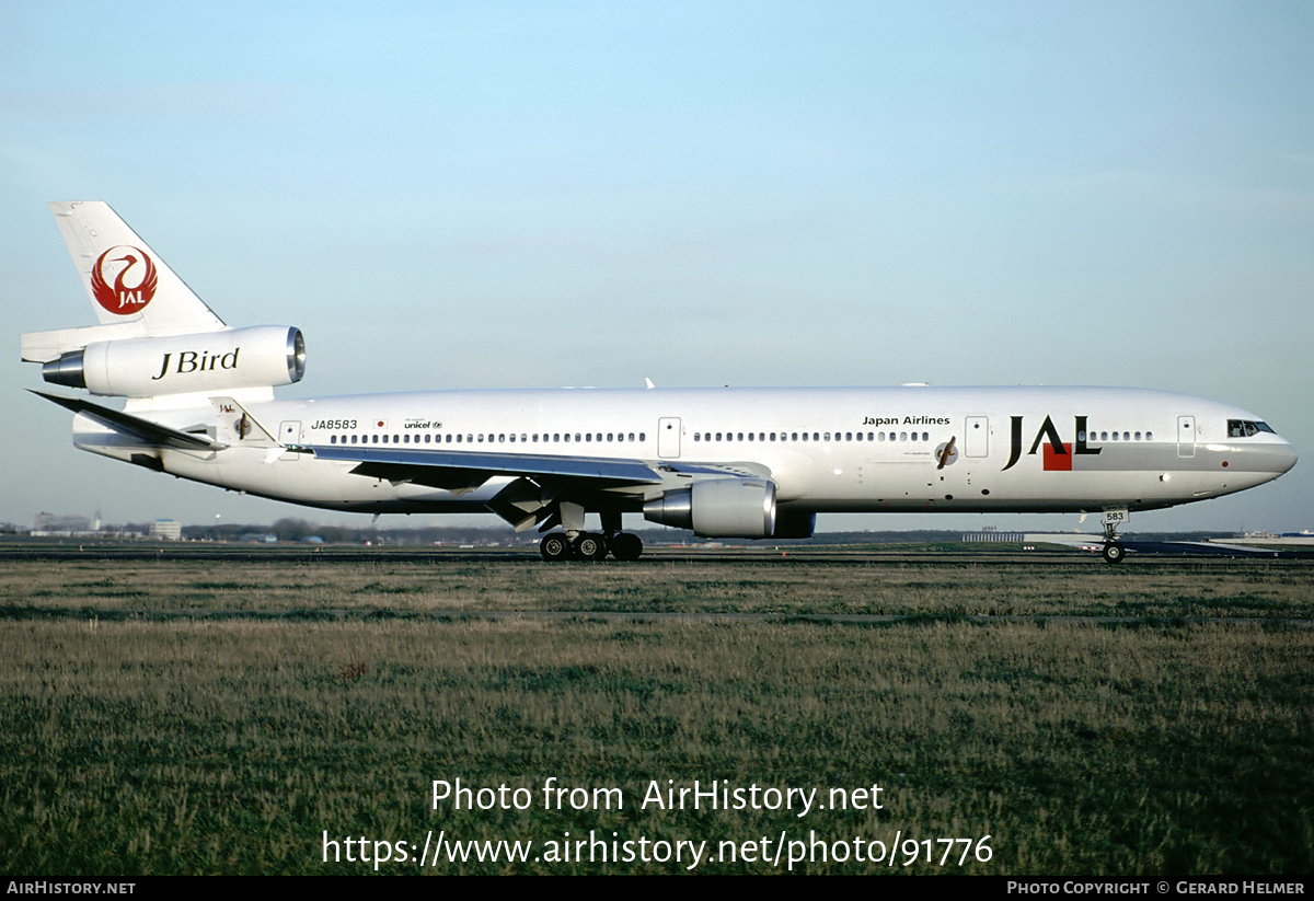 Aircraft Photo of JA8583 | McDonnell Douglas MD-11 | Japan Airlines - JAL | AirHistory.net #91776