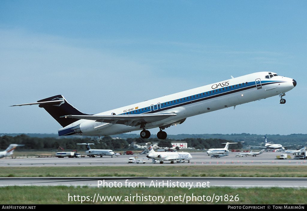 Aircraft Photo of EC-642 | McDonnell Douglas MD-87 (DC-9-87) | Oasis International Airlines | AirHistory.net #91826