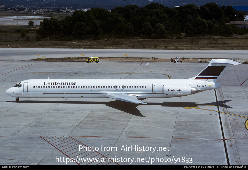 Aircraft Photo of EC-323 | McDonnell Douglas MD-83 (DC-9-83) | Centennial Airlines | AirHistory.net #91833