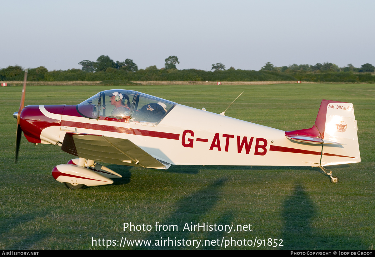 Aircraft Photo of G-ATWB | SAN Jodel D-117 | AirHistory.net #91852