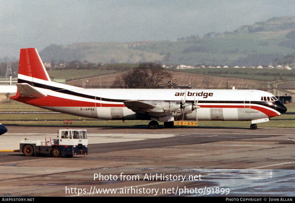 Aircraft Photo of G-APEK | Vickers 953C Merchantman | Air Bridge | AirHistory.net #91899