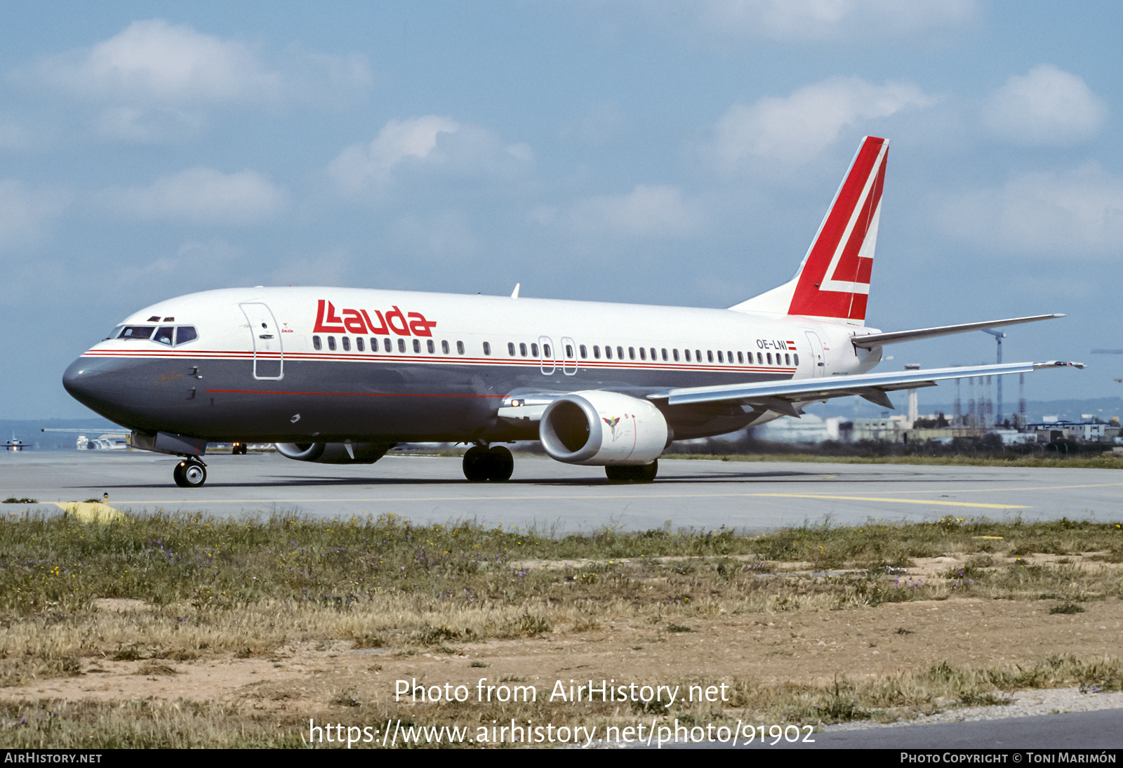 Aircraft Photo of OE-LNI | Boeing 737-4Z9 | Lauda Air | AirHistory.net #91902