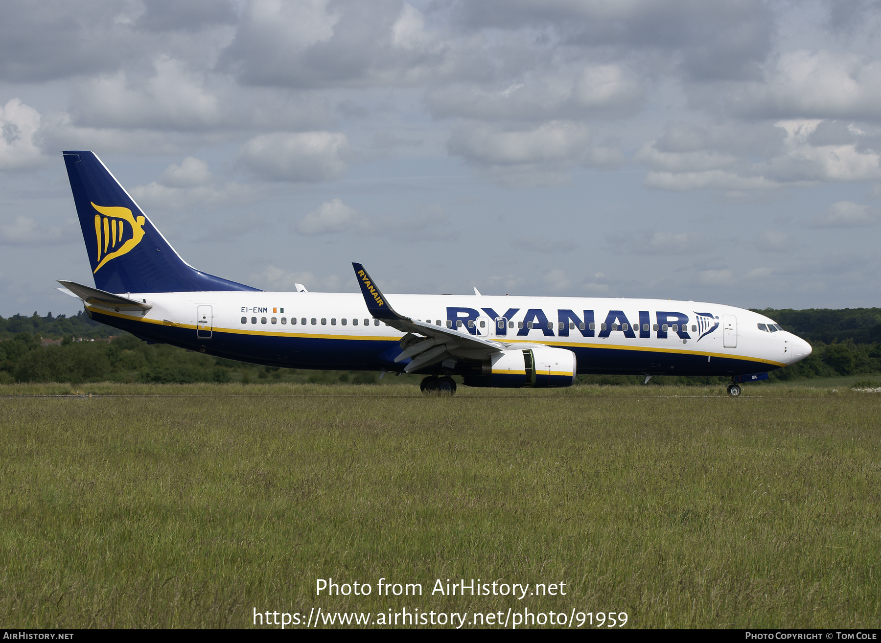 Aircraft Photo of EI-ENM | Boeing 737-8AS | Ryanair | AirHistory.net #91959