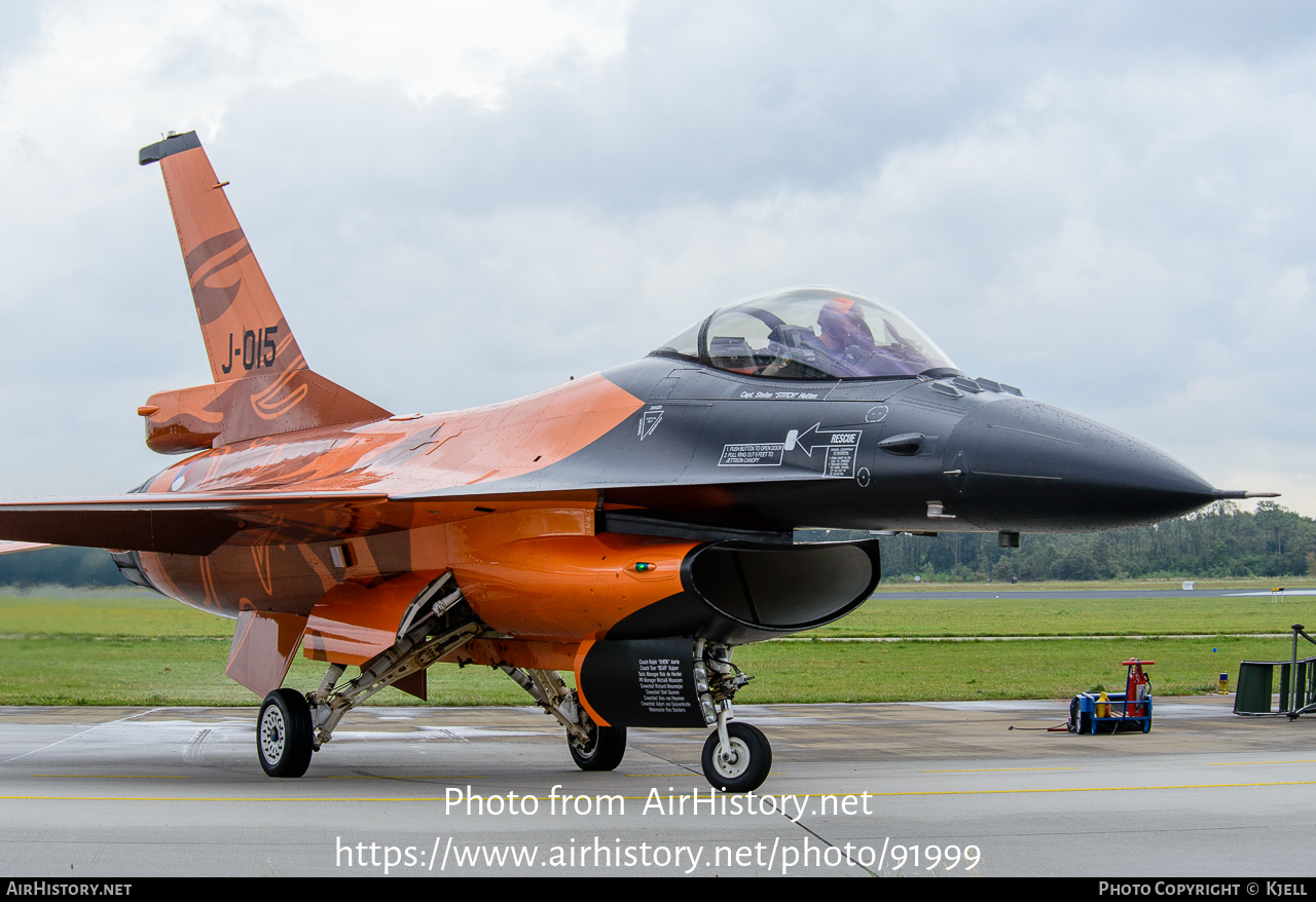 Aircraft Photo of J-015 | General Dynamics F-16AM Fighting Falcon | Netherlands - Air Force | AirHistory.net #91999