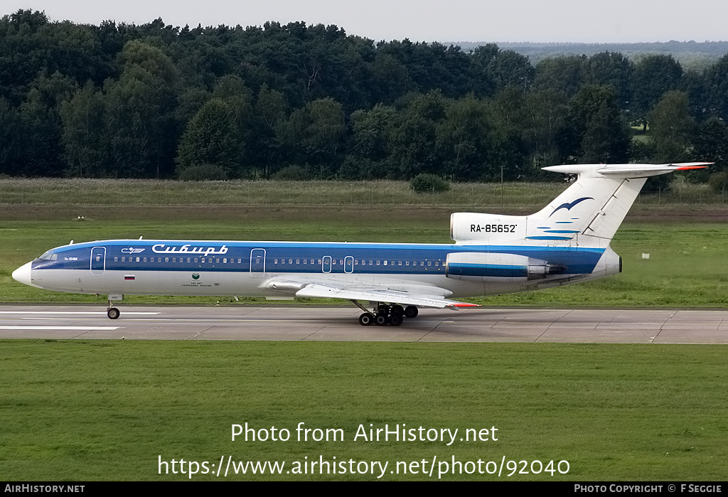 Aircraft Photo of RA-85652 | Tupolev Tu-154M | Sibir - Siberia Airlines | AirHistory.net #92040