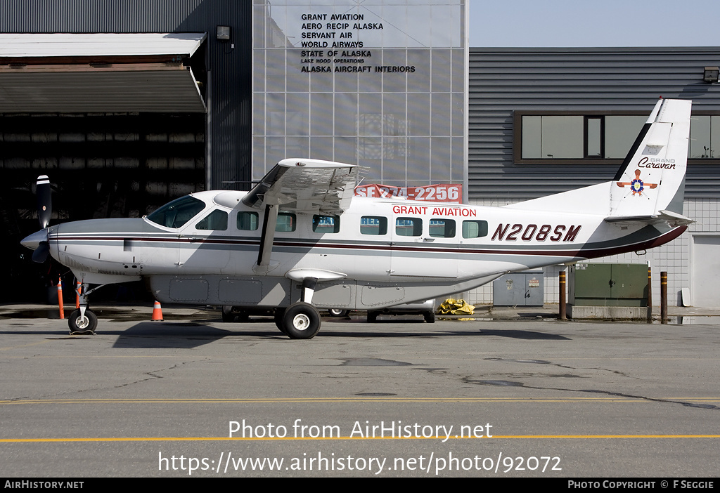 Aircraft Photo of N208SM | Cessna 208B Grand Caravan | Grant Aviation | AirHistory.net #92072