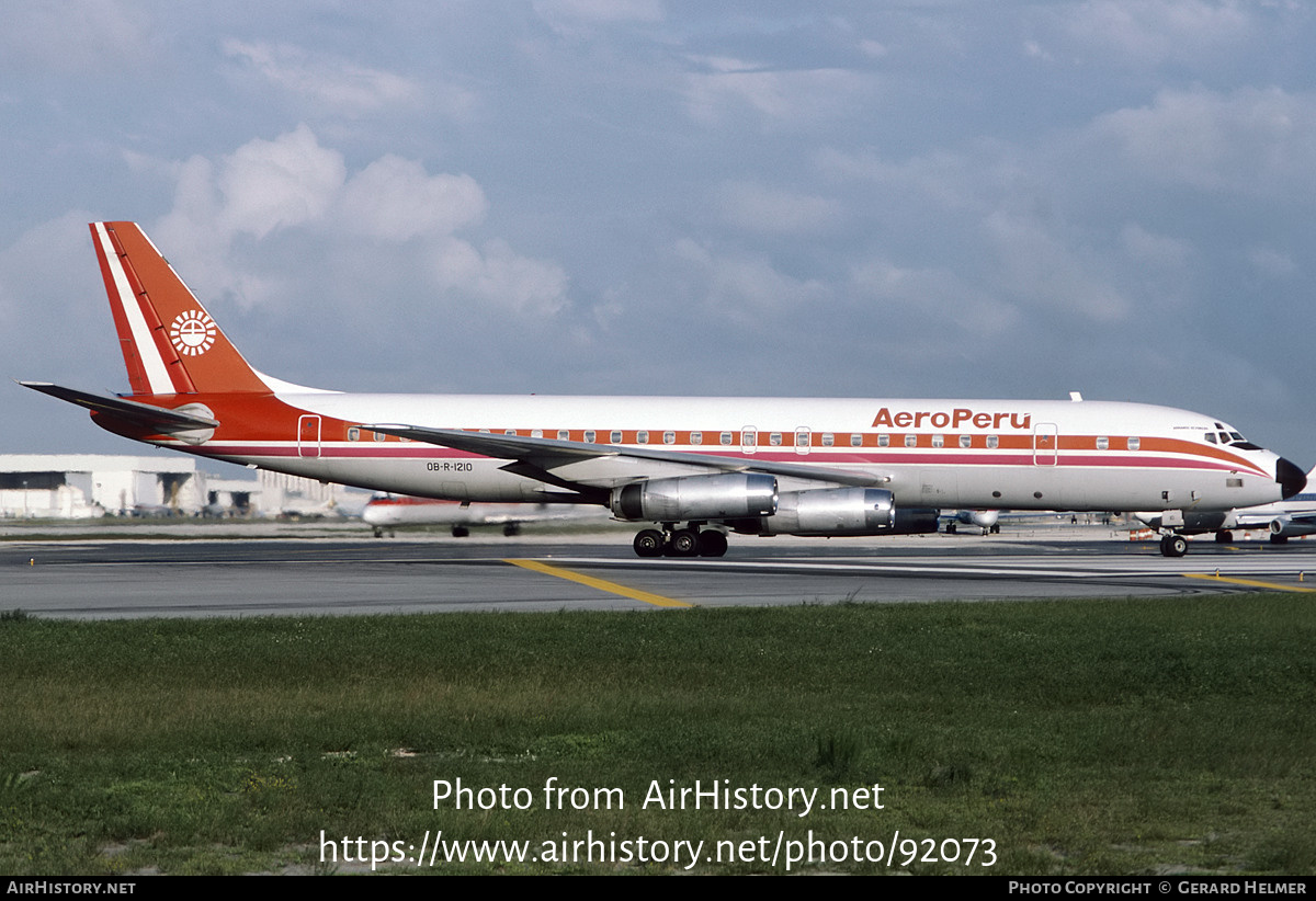 Aircraft Photo of OB-R-1210 | McDonnell Douglas DC-8-62H | AeroPeru | AirHistory.net #92073