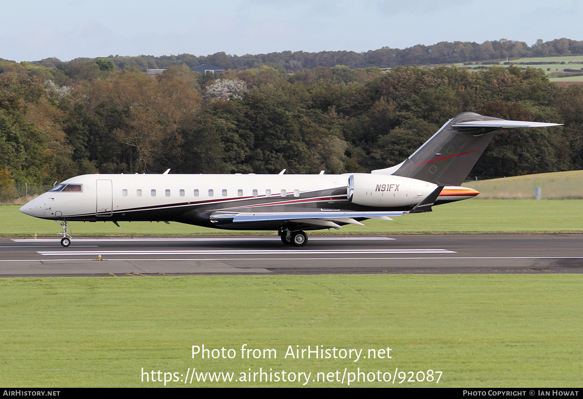 Aircraft Photo of N91FX | Bombardier Global Express (BD-700-1A10) | AirHistory.net #92087