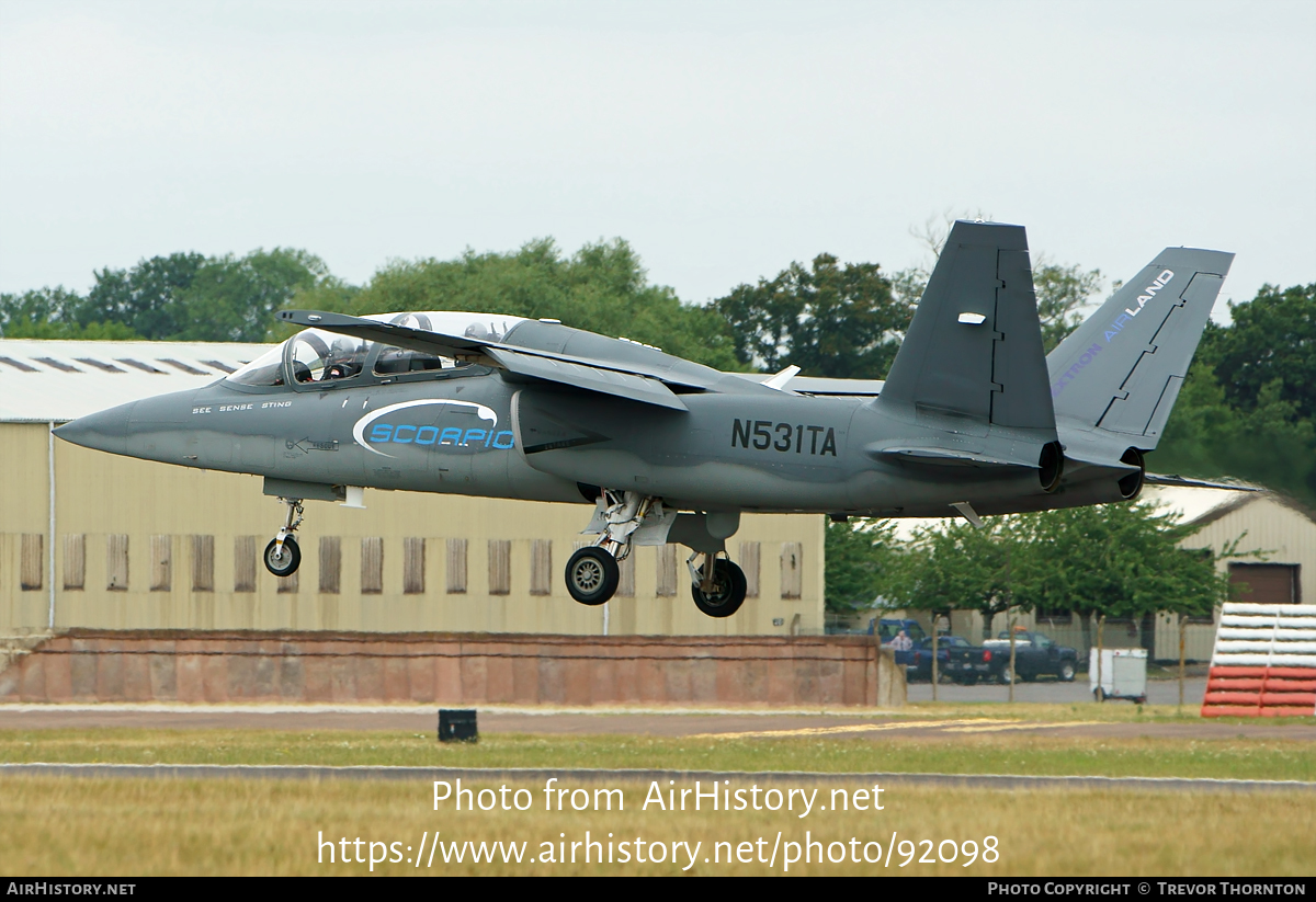 Aircraft Photo of N531TA | Cessna E530 Scorpion | Textron AirLand | AirHistory.net #92098