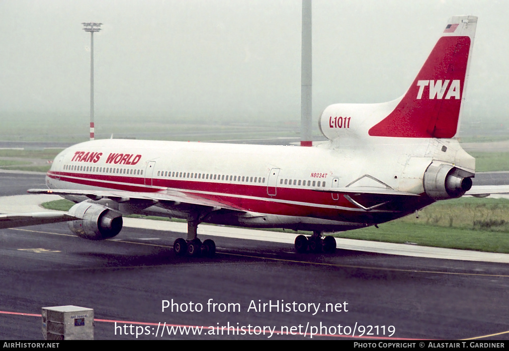 Aircraft Photo of N8034T | Lockheed L-1011-385-1-15 TriStar 100 | Trans World Airlines - TWA | AirHistory.net #92119