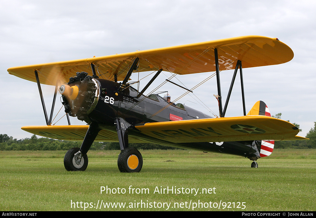 Aircraft Photo of G-BAVO | Boeing PT-17 Kaydet (A75N1) | USA - Army | AirHistory.net #92125