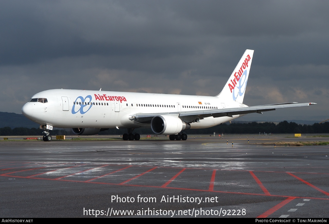 Aircraft Photo of EC-IQA | Boeing 767-33A/ER | Air Europa | AirHistory.net #92228